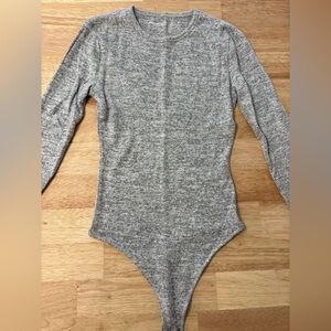 Abercrombie & Fitch Soft A&F Cozy Grey Bodysuit